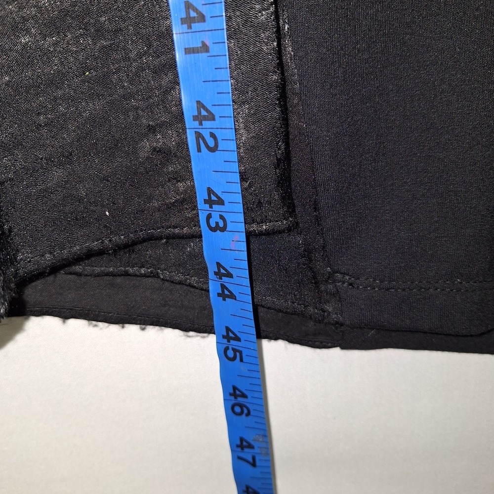 Whimsigoth Asymmetrical Hem LOGO Lounge L French Terry 3/4 Sleeve Dress Black - Picture 13 of 16